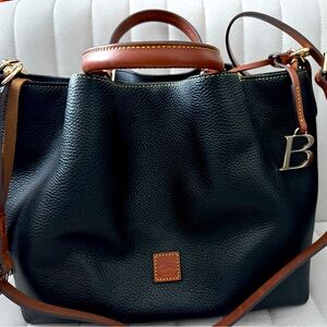 D&B * LIKE NEW* Pebble Grain Leather Large Barlow Satchel